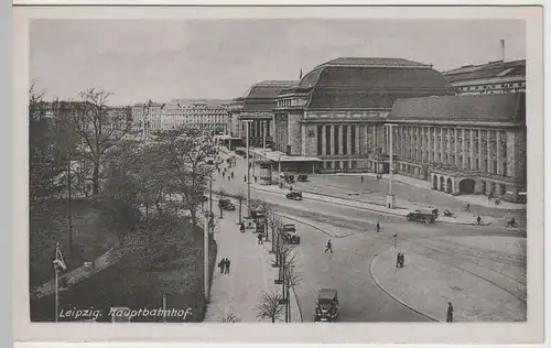 (64094) AK Leipzig, Hauptbahnhof, Motiv vor 1945