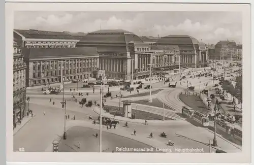 (64068) Foto AK Leipzig, Hauptbahnhof 1937-45