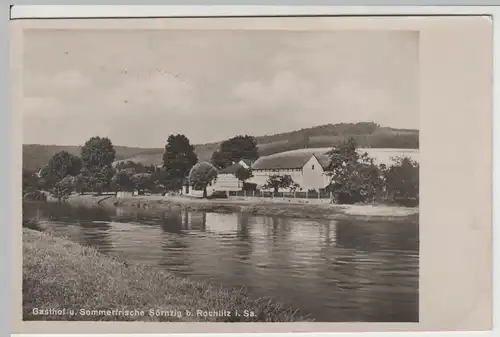 (64014) Foto AK Rochlitz, Gasthof und Sommerfrische Sörnzig, 1928