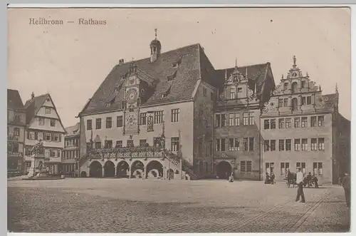 (63860) AK Heilbronn, Rathaus 1925