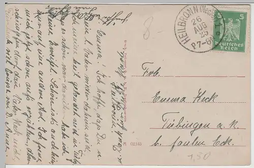 (63860) AK Heilbronn, Rathaus 1925