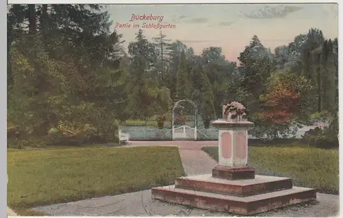 (63794) AK Bückeburg, Schlossgarten 1930