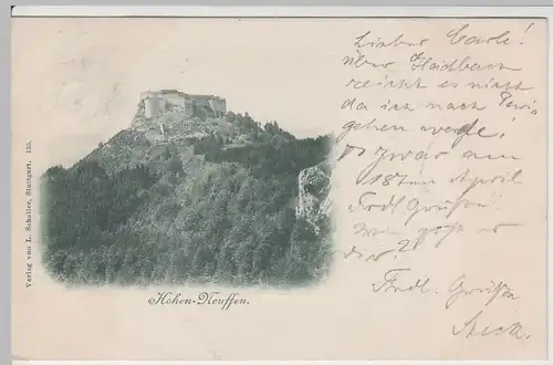 (63701) AK Neuffen, Burg Hohenneuffen 1899