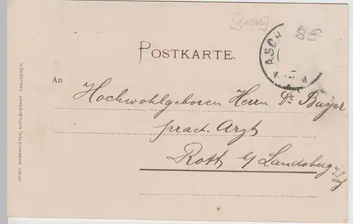 (63669) AK Hohenaschau im Chiemgau mit Schloss und Brückl, bis um 1905