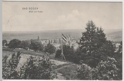 (63662) AK Bad Soden am Taunus, Blick auf Soden 1909