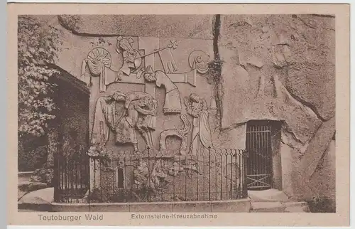 (63613) AK Horn-Bad Meinberg, Teutob. Wald, Externsteine, Kreuzabnahme