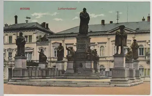 (63468) AK Worms, Lutherdenkmal 1910