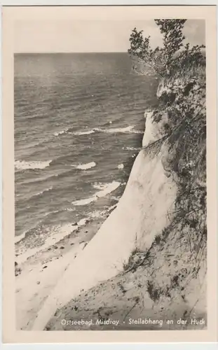 (63219) Foto AK Miedzyzdroje, Ostseebad Misdroy, Steilhang, Huck, v. 1945