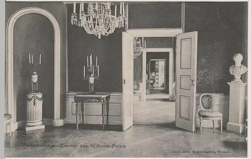 (63063) AK Weimar, Versammlungs-Zimmer des Wittums-Palais vor 1918