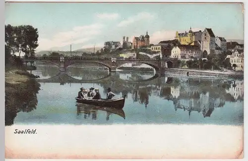 (62796) AK Saalfeld, Panorama, um 1905