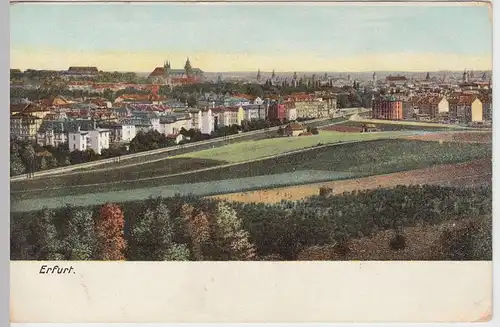 (62778) AK Erfurt, Gesamtansicht, um 1905