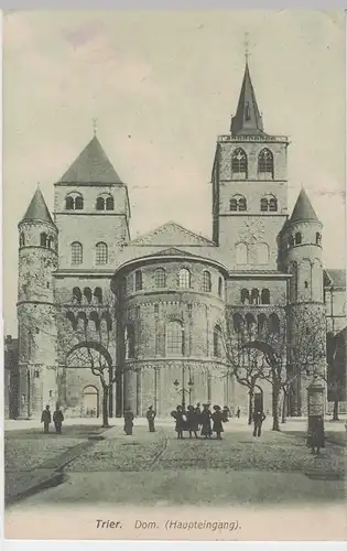 (62599) AK Trier, Dom Haupteingang, 1907
