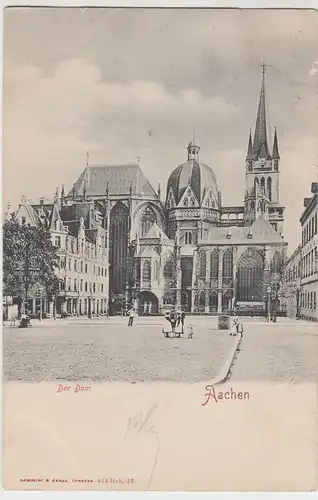 (62588) AK Aachen, Dom, vor 1905, gel. 1907