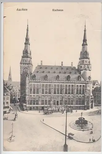 (62587) AK Aachen, Rathaus, 1907