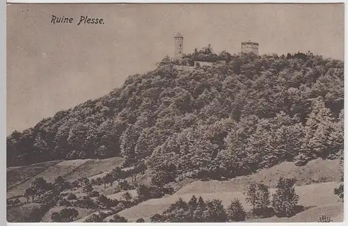 (62460) AK Burg Plesse, Ruine Plesseburg vor 1945