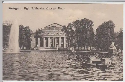 (62352) AK Stuttgart, Kgl. Hoftheater, Großes Haus, vor 1945