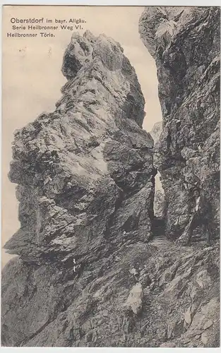 (62306) AK Oberstdorf, Heilbronner Törle, Feldpost 1915