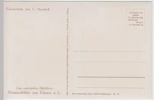 (62152) AK Füssen am Lech, 5 Karten 1910-20