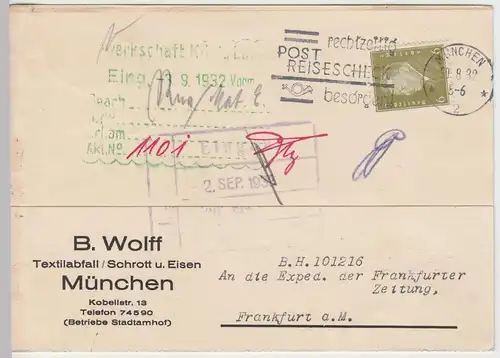 (62007) Postkarte DR, Firma B. Wolff München 1932