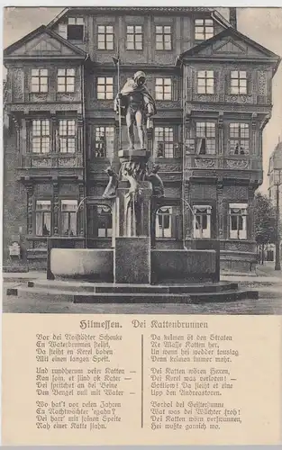(61711) AK Hilmessen, Hildesheim, Dei Kattenbrunnen, Katzenbrunnen 1929