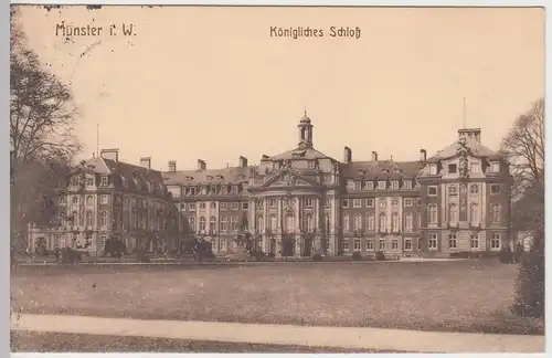 (61648) AK Münster i. W., Königliches Schloss, 1914
