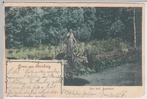 (61593) AK Gruß aus Arenberg, Pfarrer-Kraus-Anlagen, Hl. Antonius 1901