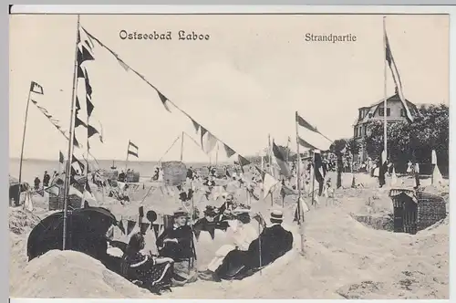 (61562) AK Ostseebad Laboe, Strandpartie, um 1909