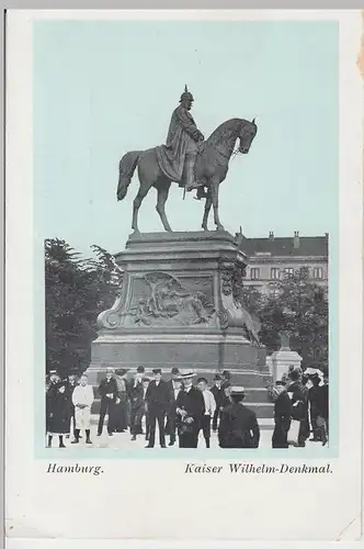 (61443) AK Hamburg, Kaiser-Wilhelm Denkmal, bis um 1905