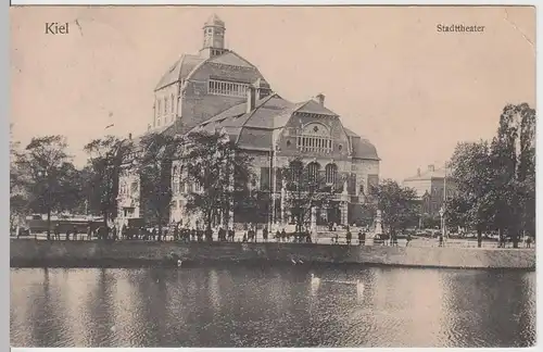 (61200) AK Kiel, Stadttheater, Kleiner Kiel 1907