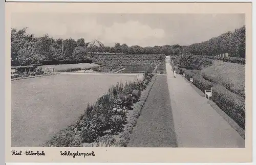 (61183) AK Kiel, Ellerbek, Park, vor 1945