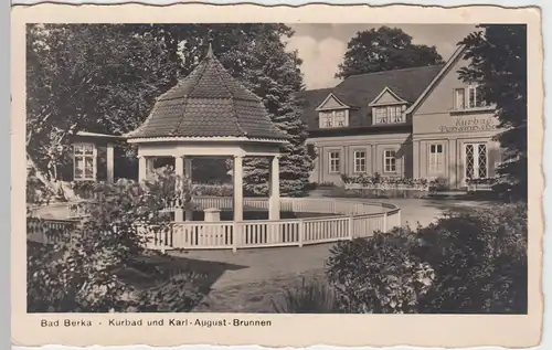 (61037) Foto AK Bad Berka, Kurbad, Karl-August-Brunnen 1939