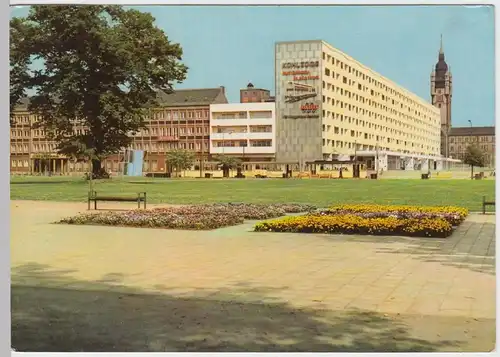 (60974) AK Dessau, Blick zur Wilhelm-Pieck-Straße (Scheibe-Nord) 1969