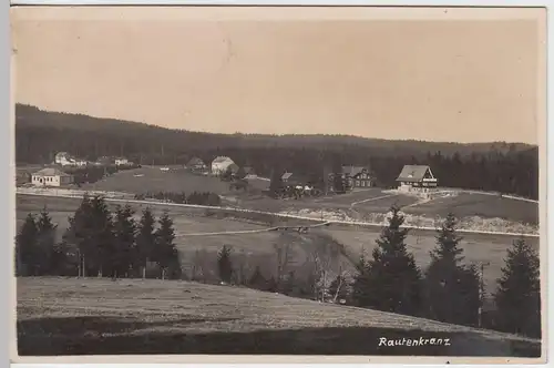 (60946) Foto AK Rautenkranz im Vogtland, Gesamtansicht, um 1920