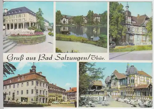 (60916) AK Bad Salzungen, Mehrbildkarte 1969