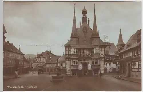 (60882) Foto AK Wernigerode, Rathaus, 1920er