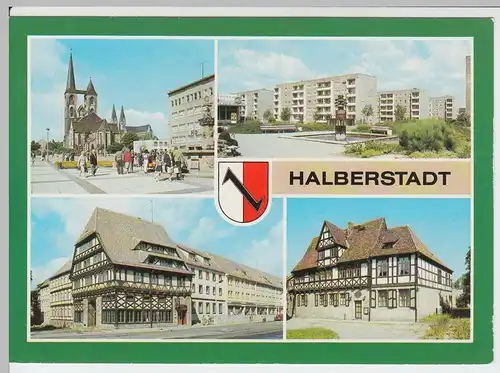 (60865) AK Halberstadt, Mehrbildkarte 1990