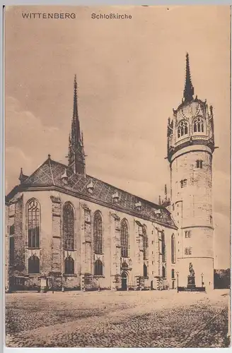 (60862) AK Wittenberg, Schlosskirche, vor 1945