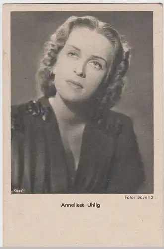 (60728) AK Schauspielerin Anneliese Uhlig, Ross Verlag, vor 1945
