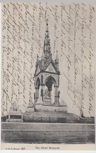 (55022) AK London, Albert memorial 1912