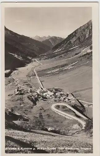 (60600) Foto AK Stuben a. Arlberg, Scesaplana, 1938