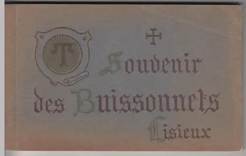 (60596) AK Souvenir des Buissonnets Lisieux, Mäppchen mit 14 Karten vor 1945