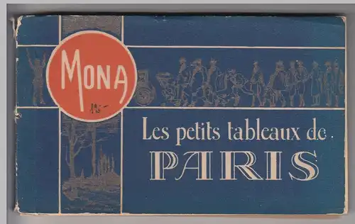 (60595) AK Paris, Mäppchen mit 15 Karten, vor 1945