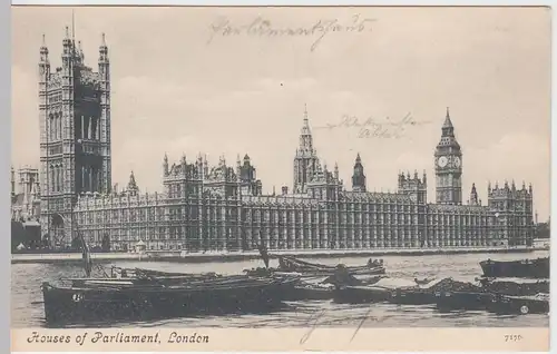 (55008) AK London, Houses of Parliament 1910er