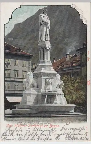 (55004) AK Bozen, Walther-Denkmal 1903