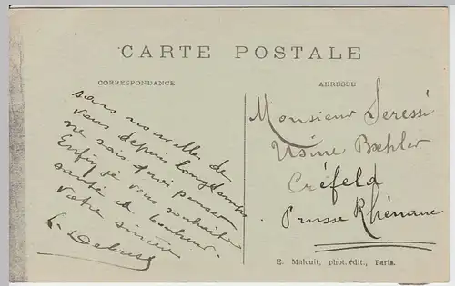 (54994) AK Cergy, Un jour de navigation intensive sur l'Oise 1910er