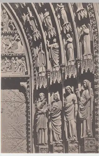 (60583) AK Straßburg, Strasbourg, Münster, Südportal, vor 1945