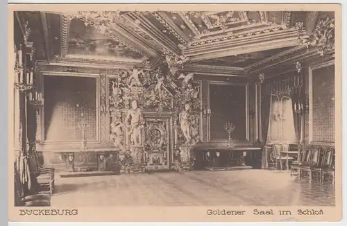 (54896) AK Bückeburg, Goldener Saal im Schloss 1910/20er