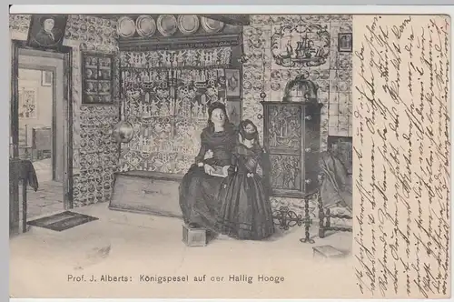 (54873) AK Hallig Hooge, Königspesel 1910
