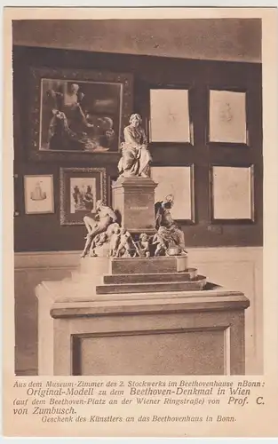 (54799) AK Bonn, Modell Wiener Beethoven-Denkmal im Museum 1910/20er