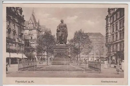 (54743) AK Frankfurt a.M., Goethedenkmal 19418